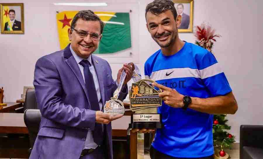 Funcionário da Aleac vence 10ª Maratona de Porto Velho e agradece apoio do Legislativo